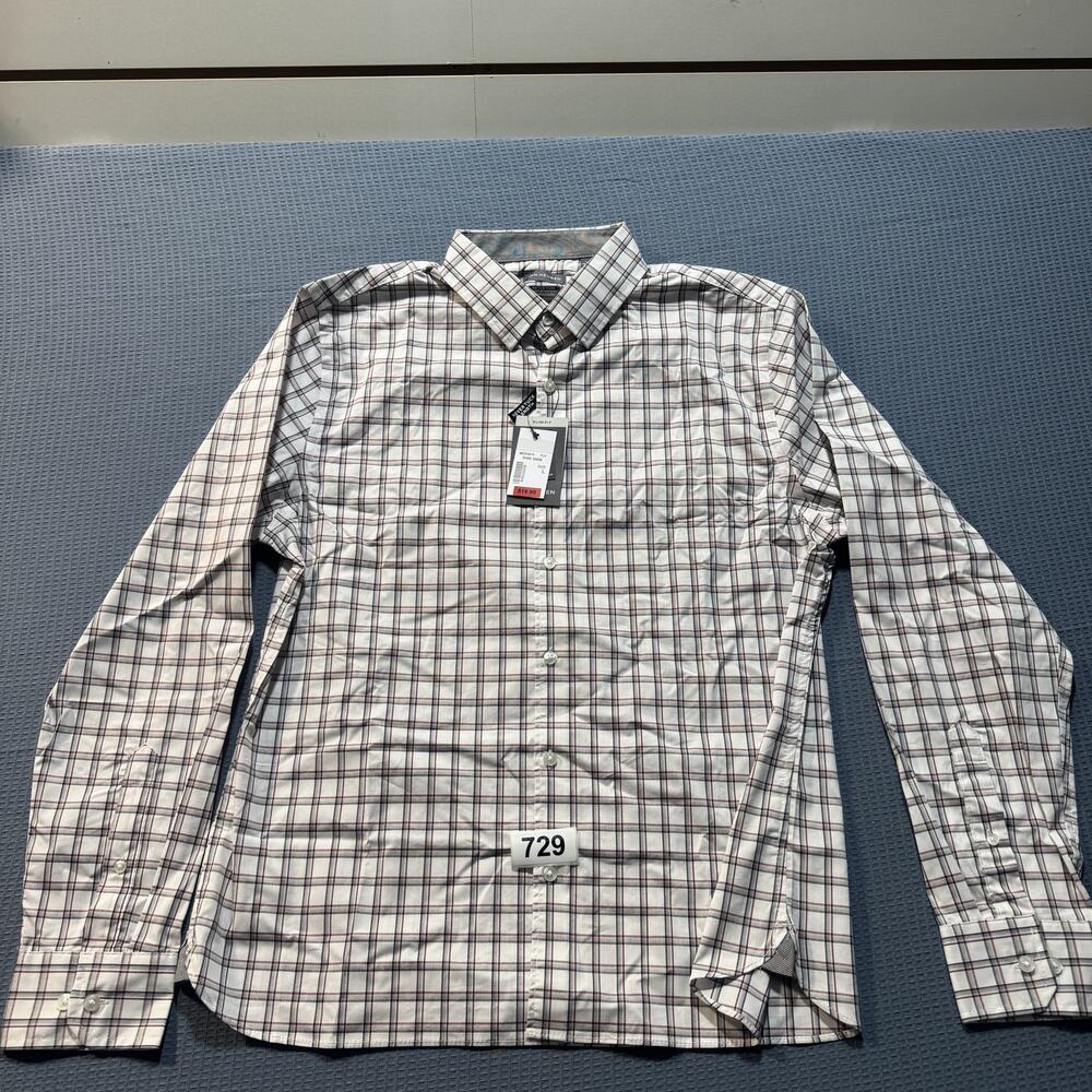 Van Heusen Men's‎ Regular Fit Button Down Collar Dress Shirt Sz L Brand New